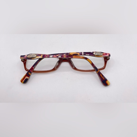 Emilio Pucci EP2600 Brown Rectangular Sunglasses Frames Only - Picture 4 of 8